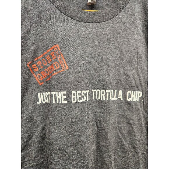 Mi Niña Tortilleria Stone Ground Corn T-Shirt Just The Best Tortilla Chip Size L - Picture 2 of 5